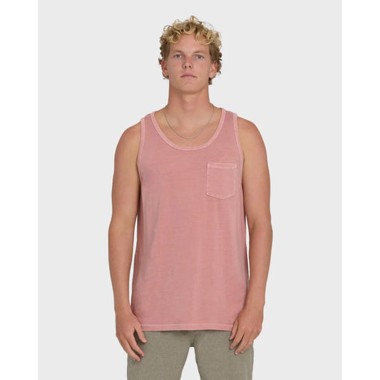 BILLABONG - ESSENTIALS POCKET WAVE WASHED PREMIUM TANK | Ash Rose