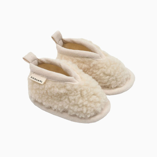 BINIBAMBA Milk Merino Baby Booties