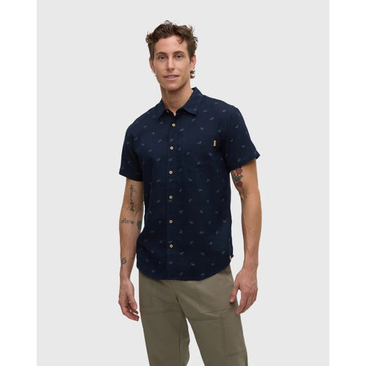 TENTREE - BIKE AROUND MANCOS SS BUTTON-UP | Creek Stone/Bike Around