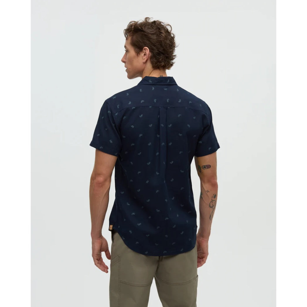 TENTREE - BIKE AROUND MANCOS SS BUTTON-UP | Creek Stone/Bike Around