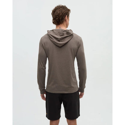 TENTREE - BAKER HOODED LONGSLEEVE TEE | Timber Heather
