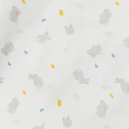 Bunny Clever Zip Sleepsuit & Bonnet Outfit