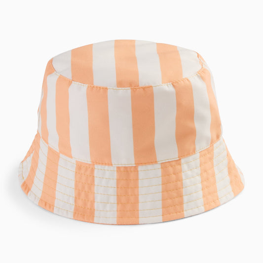 KIDLY by MORI Bucket Hat - Orange Stripe