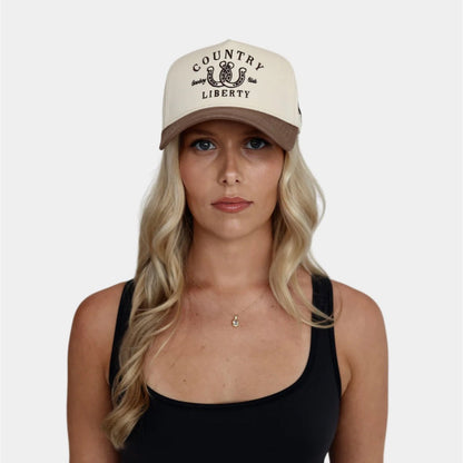 COUNTRY LIBERTY - TWO-TONE LUCKY YOU HAT | Brown
