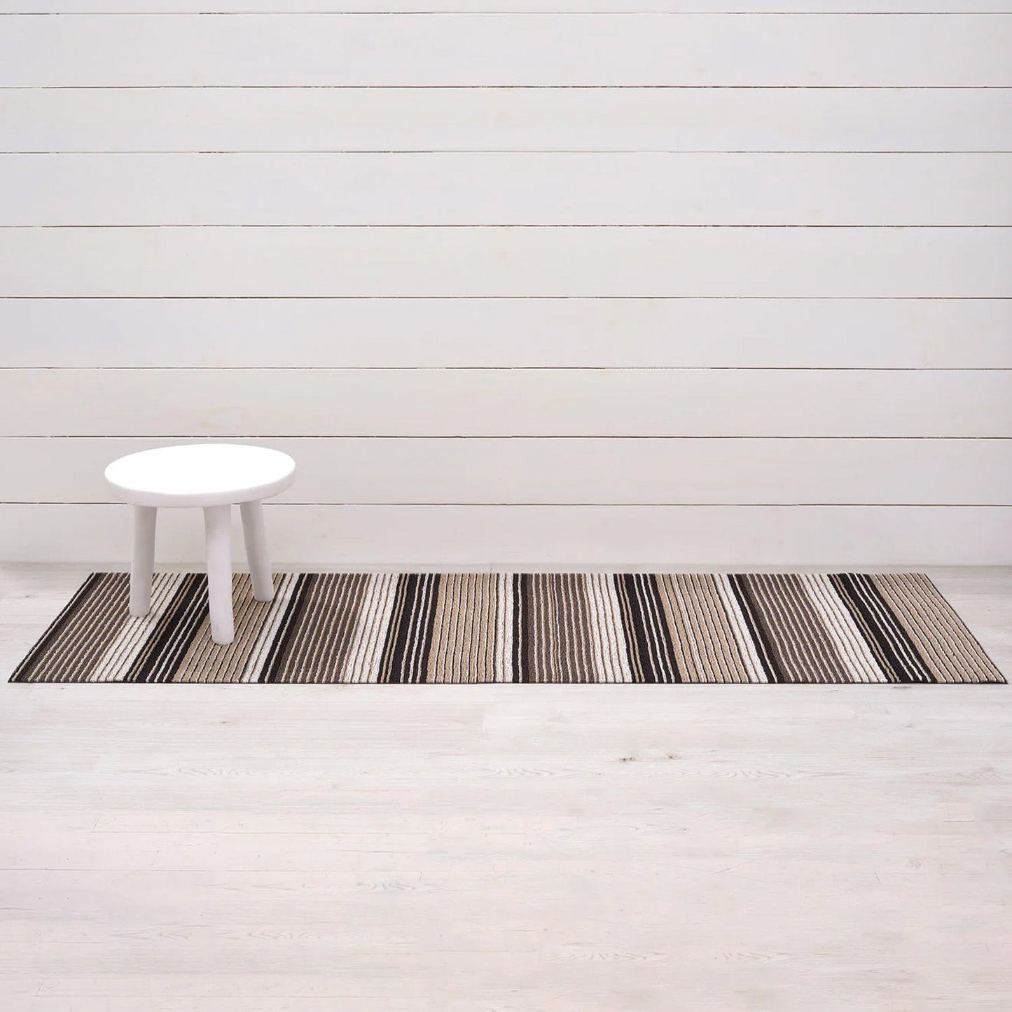chilewich | shag runner mat 61x183cm (24x36") | pleat stripe oyster