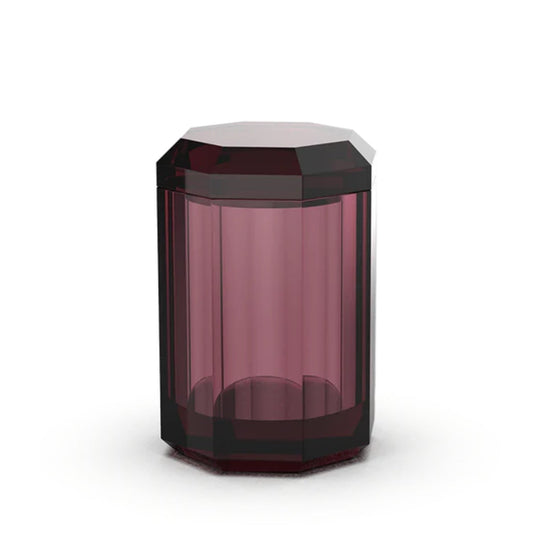 decor walther | KRISTALL collection | multi-purpose box with lid | rich burgundy