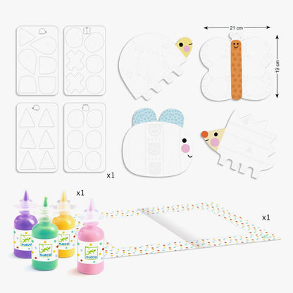 Djeco Small Forms Painting Set