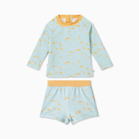 Dolphin Rash Vest & Shorts Set