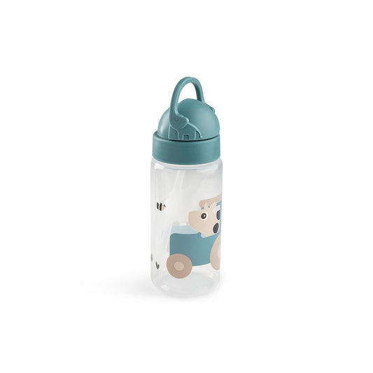 Done by Deer Straw Bottle - Tiny Farm Blue