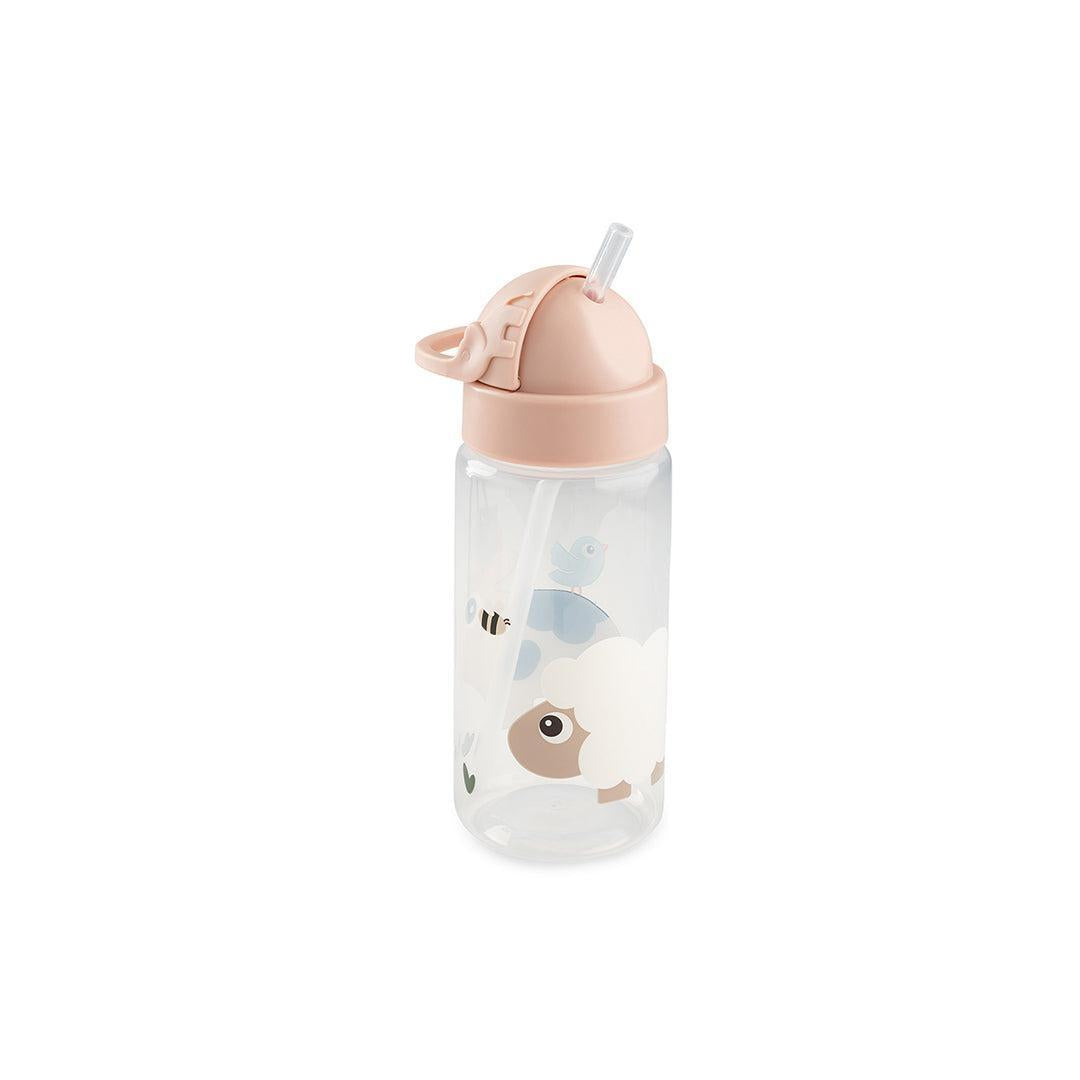 Done by Deer Straw Bottle - Tiny Farm Pink