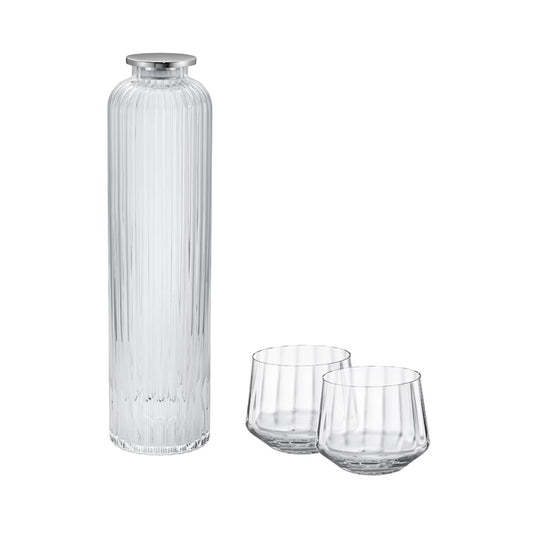 georg jensen | bernadotte carafe with lid + low tumbler |  2pcs bundle