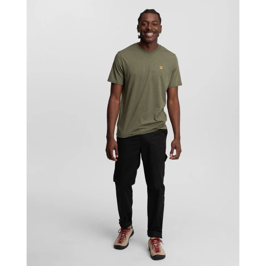 TENTREE - BAKER TEE | Deep Olive Heather