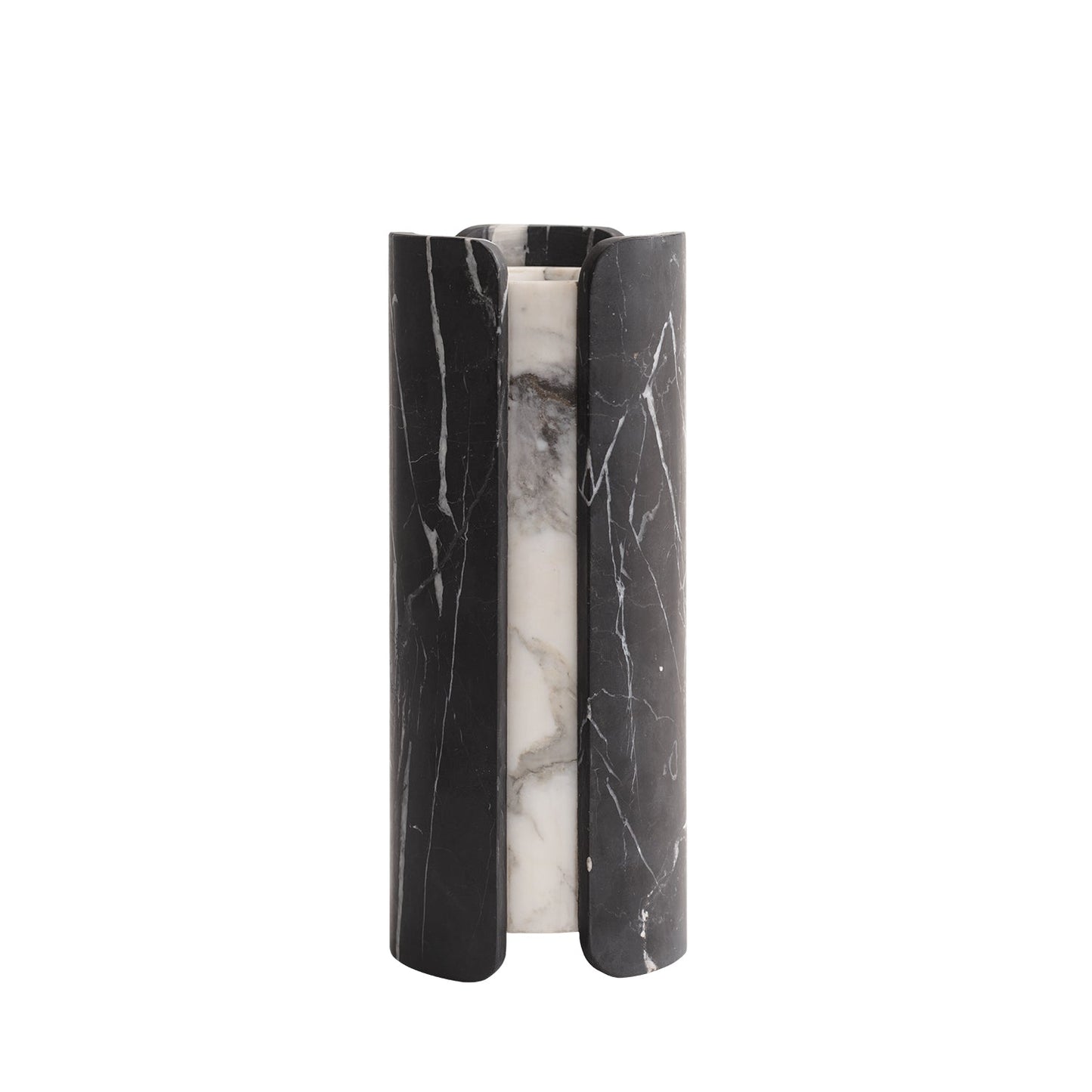 greg natale | vent vase | nero + arabescato