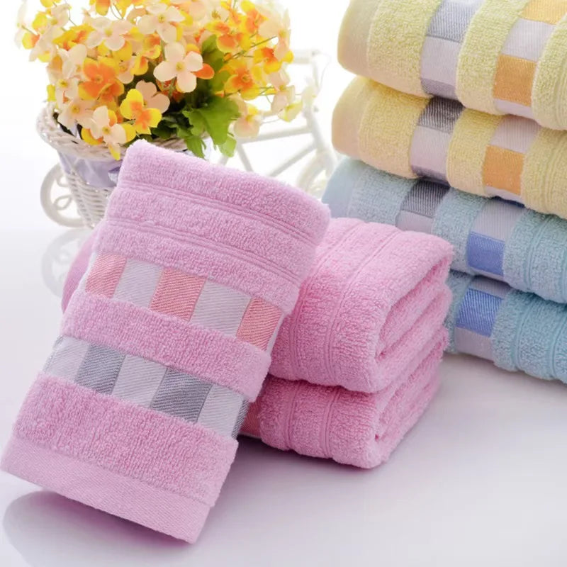 33*73cm Thickened Face Towel Absorbent Pure Hand Wash Hair Shower Double Side Soft Towel Bathroom Family Hotel Towel