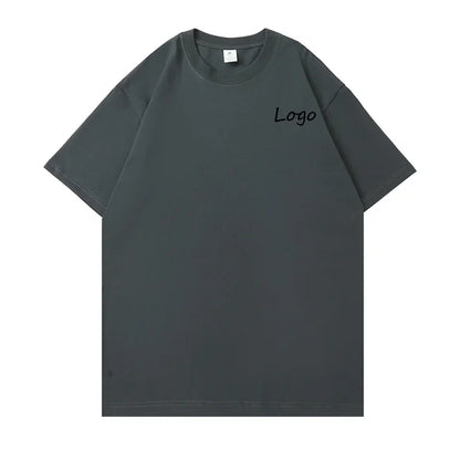 2026 Hot Selling Customize Color and Logo Multi-Color Breathable Cotton Fabric Tshirt Men's Round Neck Loose-Fit Fashion T-Shirt