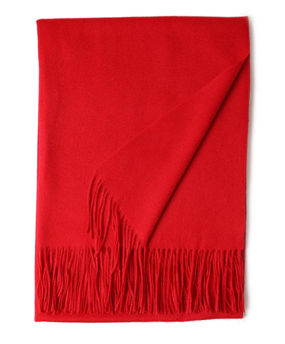 Designer Luxury Fashion Winter Ladies Wool Scarf Stoles Custom Embroidery logo Women Plain Color Wool Scarves Shawl for Women