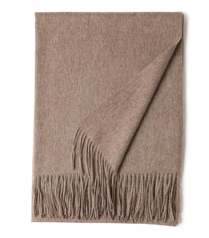 Designer Luxury Fashion Winter Ladies Wool Scarf Stoles Custom Embroidery logo Women Plain Color Wool Scarves Shawl for Women
