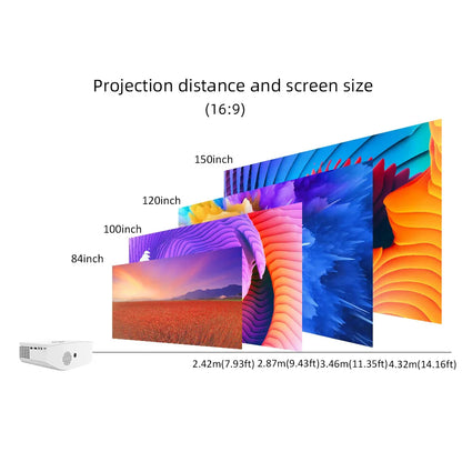 BYINTEK K20X  LED Video 4K 1080P LED Home Theater Projector Proyector 1080P White home use game video projectors