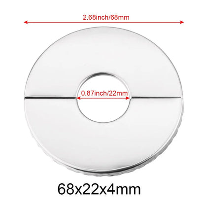 1Pc Stainless Steel Shower Kitchen Faucet Decorative Cover Wall Flange Self-Adhesive Pipe Wall Covers Bathroom Accessories New