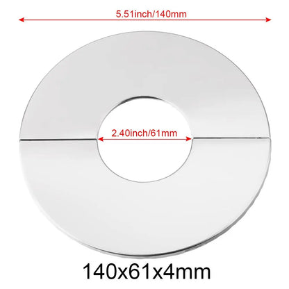 1Pc Stainless Steel Shower Kitchen Faucet Decorative Cover Wall Flange Self-Adhesive Pipe Wall Covers Bathroom Accessories New