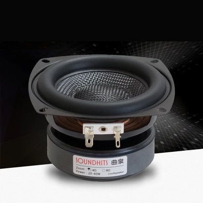 4 Inch Woofer Subwoofer Speaker Unit HIFI 4ohm 40W Fiberglass Woven Basin Deep Bass Loudspeaekr Large Magnetic