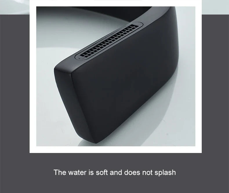 Black Faucet Bathroom Sink Faucets Hot Cold Water Mixer Crane Deck  Mounted Single Hole Bath Tap Chrome Finished ELM457