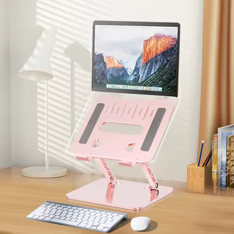 Aluminum Laptop Stand, Ergonomic Detachable Computer Stand, Riser Holder Notebook Stand Compatible with 17" Laptops