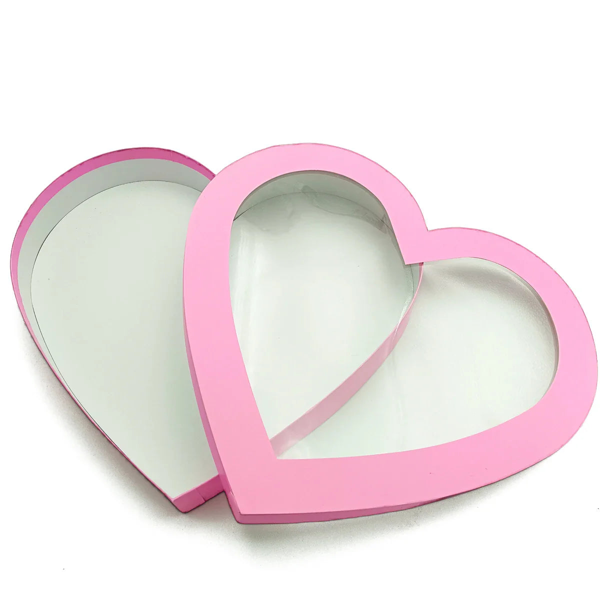 Bridal Shower Mother's Day Valentine's Day Paper Packaging Large Pink Heart Shaped Gift Box With Lid