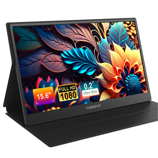 15.6-Inch Portable Laptop Display with 1080P Resolution Low Power Dual Monitor IPS Panel Type C Interface