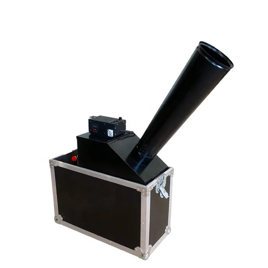 DMX Control Mini Confetti Cannon Machine rainbow Effect Confetti Drop Blaster for Baby Shower Gender Reveal Gig Corporate Events