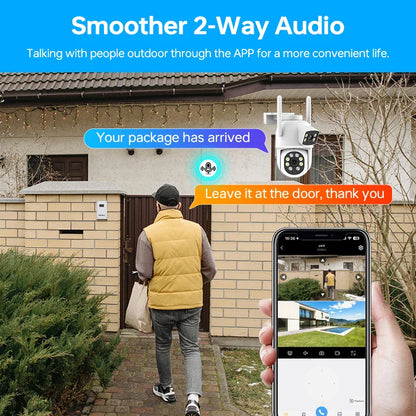 Cheap Wireless Security Cameras Home Built-in Microphone and Speech Two Way Intercom Pan/Tilt Wide Angle View Camera Security