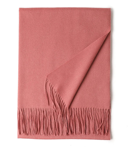 Designer Luxury Fashion Winter Ladies Wool Scarf Stoles Custom Embroidery logo Women Plain Color Wool Scarves Shawl for Women