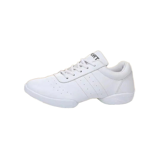 Children's Modern Competitive Dance Sneakers Latin Dance Gymnastics Cheerleading Jazz White Black Line Dance Shoes