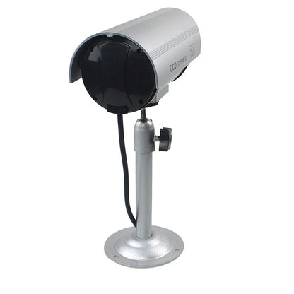 Dummy Security Camera Waterproof Silver Metal Fake Camera Two AA Battery LED IR Led Dome CCTV Camera Surveillance Camera