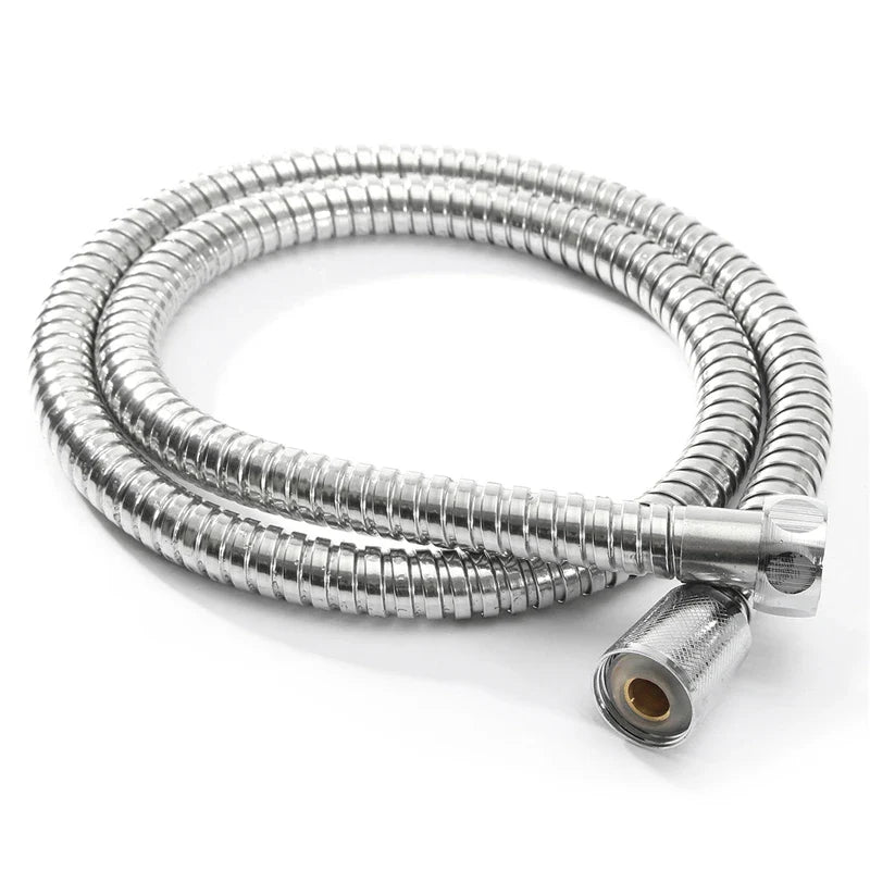 Black 1.5m/ 2m /3m G1/2 Inch High Quality Flexible Shower Hose Stainless Steel Chrome Bathroom Water Head Shower Extension Pipe