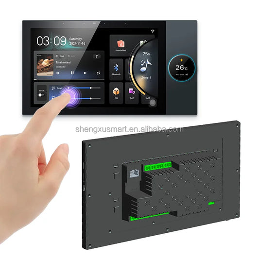 10 Inch TUYA Smart Whole House Background Music Host ZigBee Gateway  External Knob Factory Direct Sales