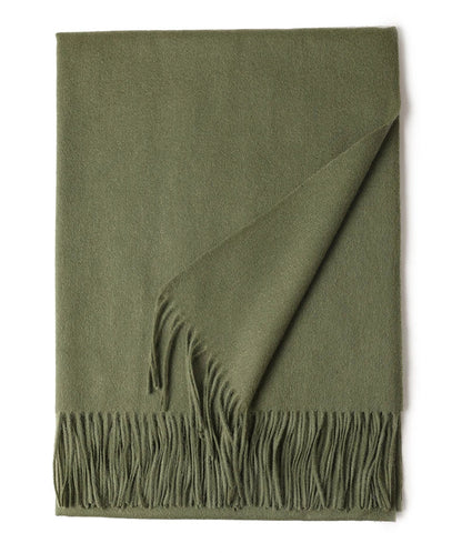 Designer Luxury Fashion Winter Ladies Wool Scarf Stoles Custom Embroidery logo Women Plain Color Wool Scarves Shawl for Women