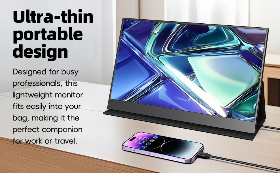 15.6 Inch 4K Portable Touch Monitor Screen USB-C Type-C LED Dual Sliding Dual Screen Laptop