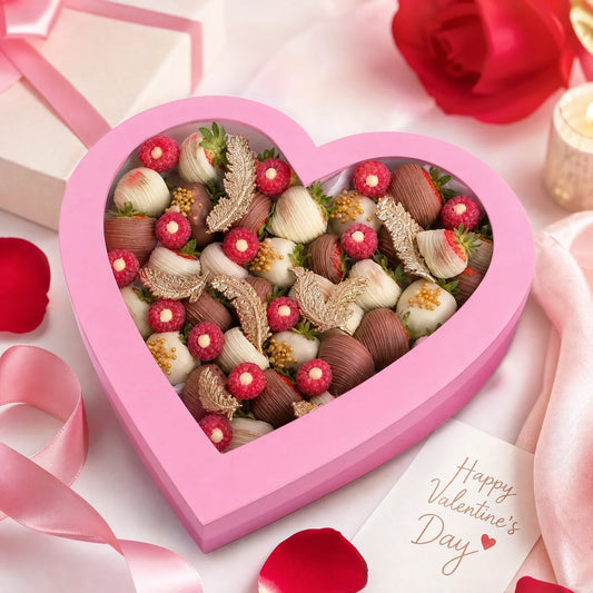 Bridal Shower Mother's Day Valentine's Day Paper Packaging Large Pink Heart Shaped Gift Box With Lid