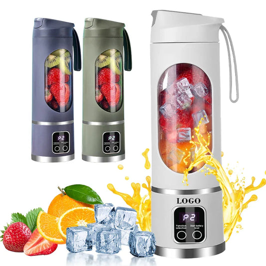 Cordless Ice Crusher Heavy Duty Portable Blender USB Rechargeable Blender Mixer Juice Maker