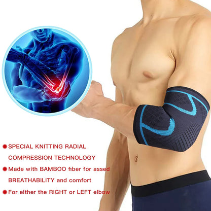 Customized Breathable Elbow Sleeves Non-Slip Elastic Sports Running Basketball Tennis Elbow Brace