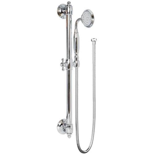 Brass Polished Chrome Concealed Shower System Bathroom Slide Bar Rainfall Shower Set