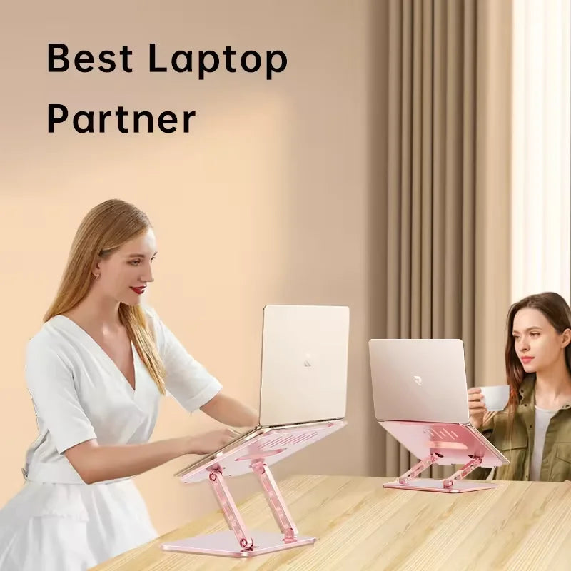 Aluminum Laptop Stand, Ergonomic Detachable Computer Stand, Riser Holder Notebook Stand Compatible with 17" Laptops