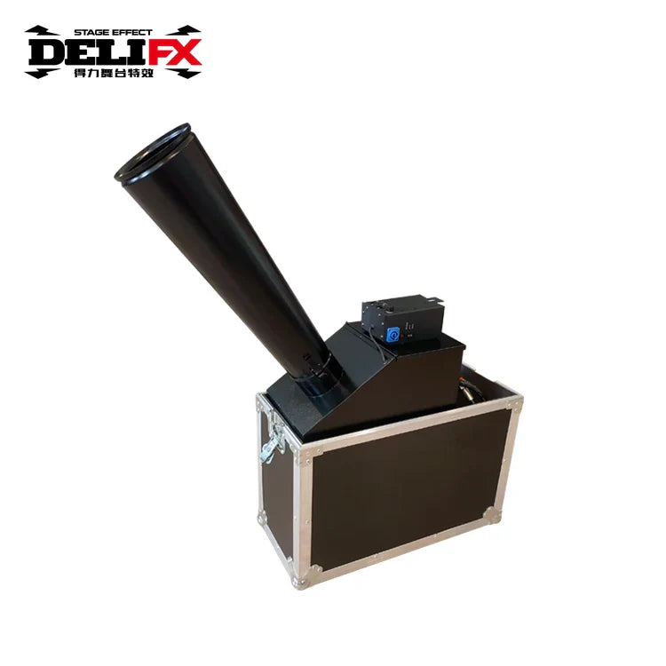 DMX Control Mini Confetti Cannon Machine rainbow Effect Confetti Drop Blaster for Baby Shower Gender Reveal Gig Corporate Events