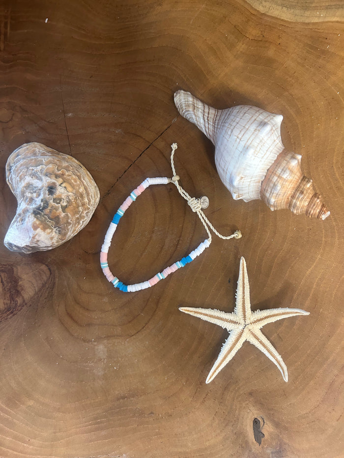 PINEAPPLE COSSIES CLAY BEADED BRACELET - MULTI - FIMP-015