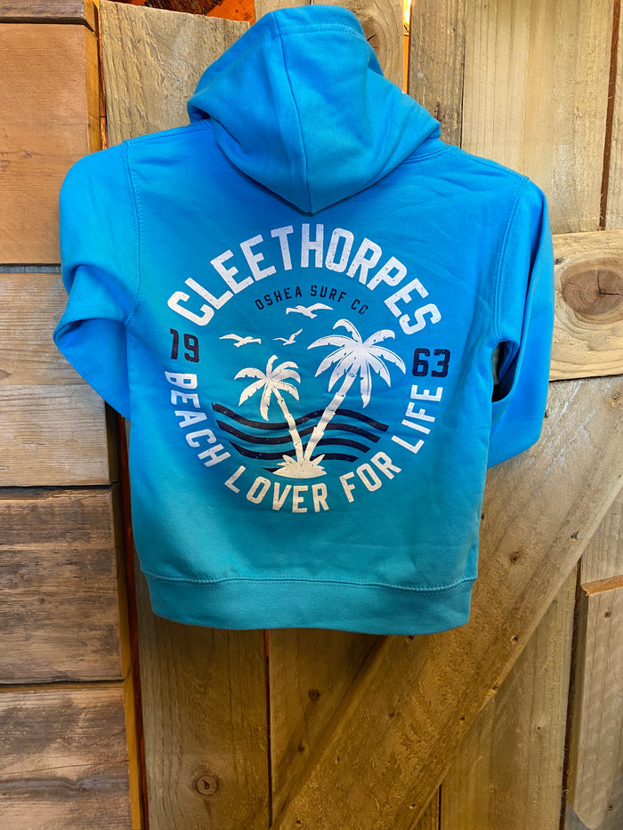 Cleethorpes Kids Hoody surf blue  Beach Lover  -