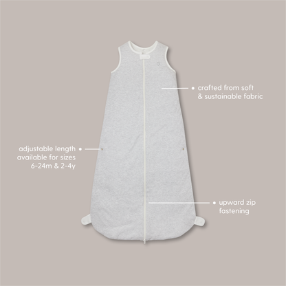 Front Opening Sleeping Bag 1.5 TOG - Grey