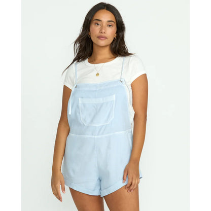 BILLABONG - WILD PURSUIT SHORT OVERALL | Washed Chambray