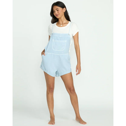 BILLABONG - WILD PURSUIT SHORT OVERALL | Washed Chambray