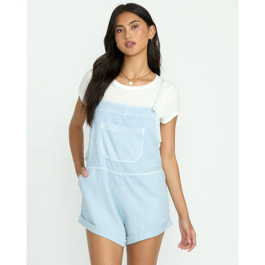 BILLABONG - WILD PURSUIT SHORT OVERALL | Washed Chambray